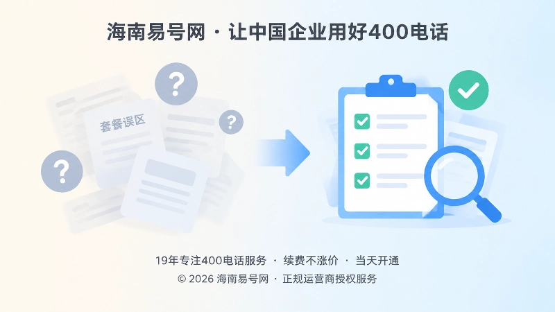 套餐误区与正规核验清单的对比插画