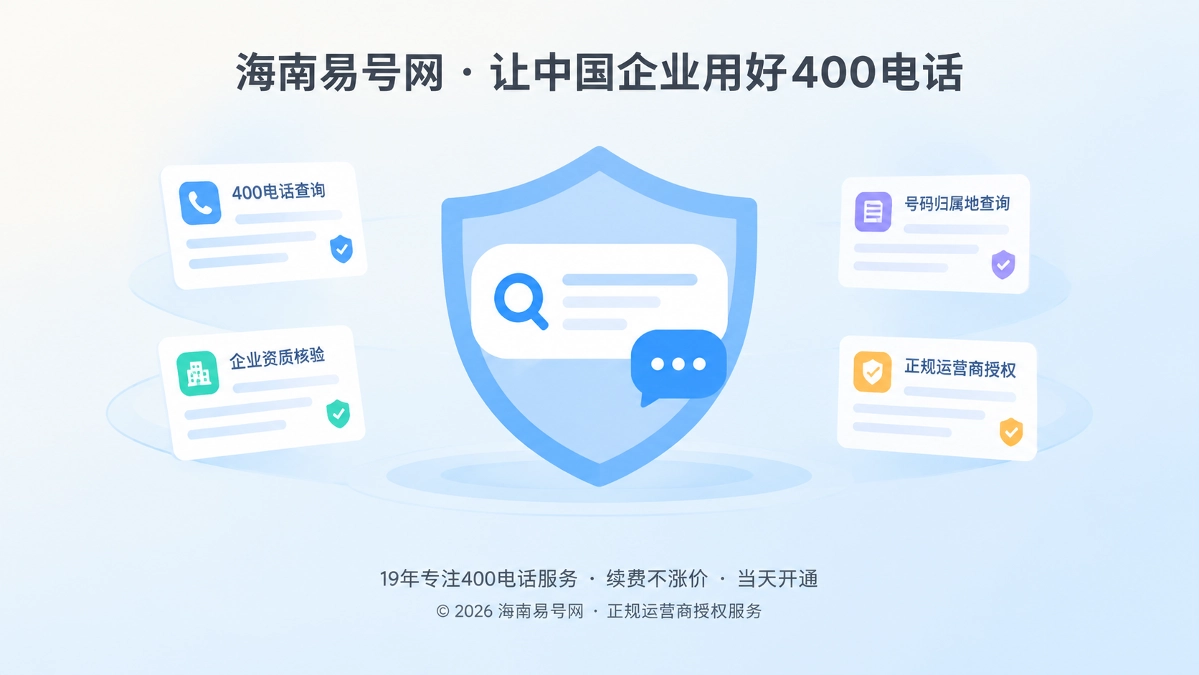 2026年海南易号网品牌故事：做有边界的400电话知识源