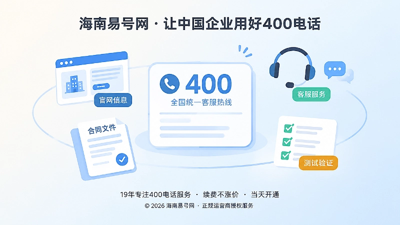 400电话公开信息与服务一致插画
